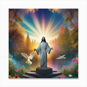 Jesus In The Garden Canvas Print