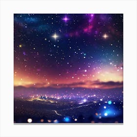 Starry Night Sky 4 Canvas Print