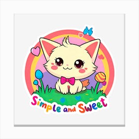 Simple And Sweet Canvas Print