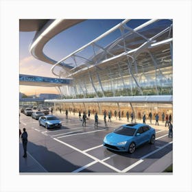 Rendering Of San Diego International Airport Canvas Print