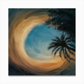 Sunset In A Spiral Canvas Print