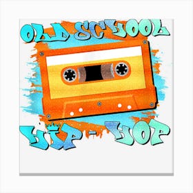 Retro Vintage Music Vhs Hip Hop Cassette 80s 90s Party Canvas Print