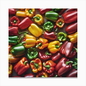 Colorful Peppers 82 Canvas Print