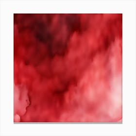 Beautiful crimson maroon abstract background. Drawn, hand-painted aquarelle. Wet watercolor pattern. Artistic background with copy space for design. Vivid web banner. Liquid, flow, fluid effect. Canvas Print