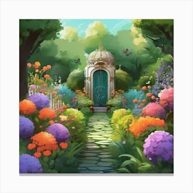 Garden Path Canvas Print