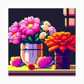 Pixel Art Canvas Print