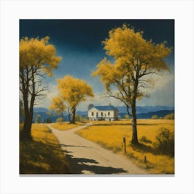 'The Yellow Road' Canvas Print