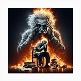 Albert Einstein 3 Canvas Print