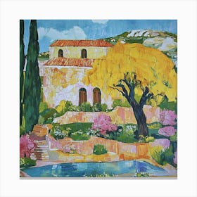 House By The Pool 5 Canvas Print