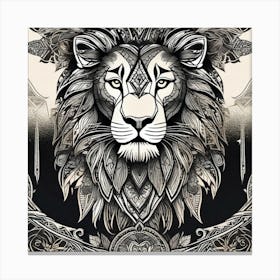 Lion Head 14 Canvas Print