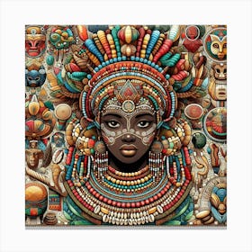 Egyptian Woman Wall Art Canvas Print