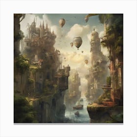 Fantasy City 28 Canvas Print
