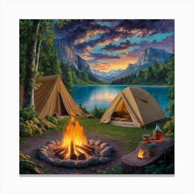 Campfire 1 Canvas Print