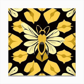 Bee Pattern 1 Canvas Print