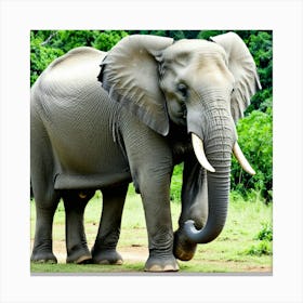 Elephant In The Wild 2 Canvas Print