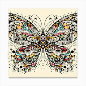 Mexican Butterfly Art Canvas Print