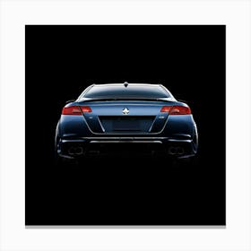 Rear View Of A Car Canvas Print