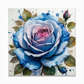 Blue Rose 2 Canvas Print