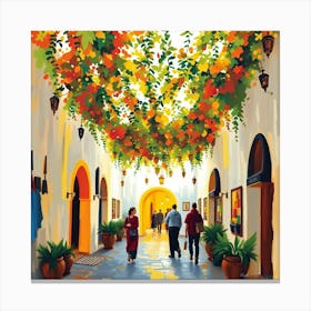 Street In Mexico Canvas Print