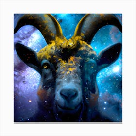 Painted Goat Canvas Print