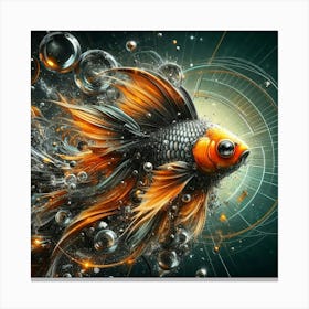 Fish In A Bubble Canvas Print