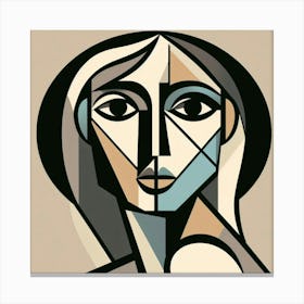 Abstract Woman'S Face Canvas Print