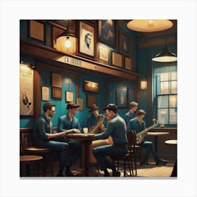 Jazz Cafe Canvas Print