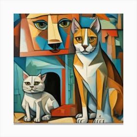 1000013661 dog and cat. Canvas Print