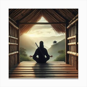 Shinobi Meditating In A Hut Leinwandbilder