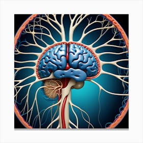 Human Brain 78 Canvas Print