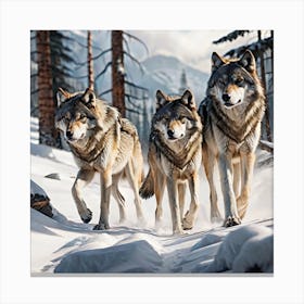 Wolf Pack 2 Canvas Print