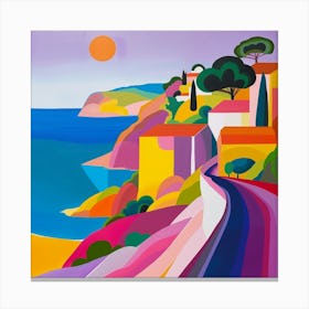 Abstract Travel Collection Monaco 2 Canvas Print