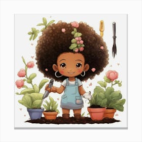 Little Gardener Canvas Print