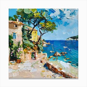 House By The Sea. Mallorca Canvas Print