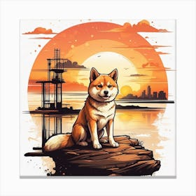 Shiba Inu Canvas Print