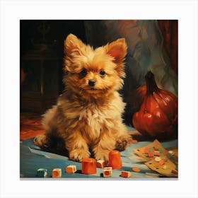 Halloween Puppy 1 Canvas Print