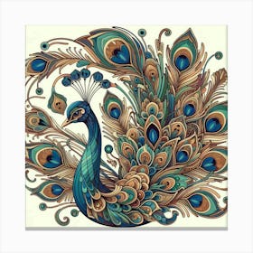 Peacock 30 Canvas Print