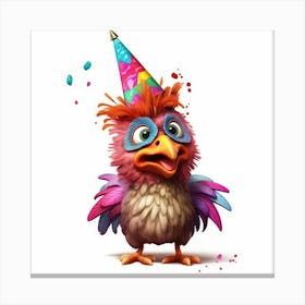 Birthday Bird 1 Canvas Print