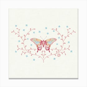 Graceful Flutter -Ruby Whisper- Canvas Print