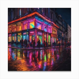 Night In London 1 Canvas Print