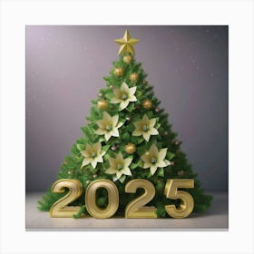 2025 Christmas Tree 1 Canvas Print