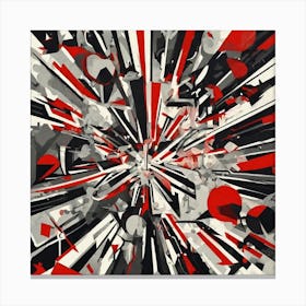 Red Burst Canvas Print