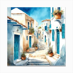 Santorini, Greece Canvas Print