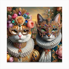 A feast for the senses - Cats 3 Canvas Print