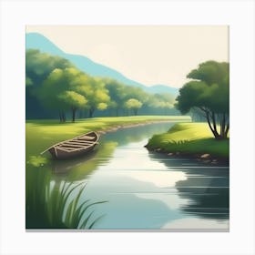 Landscape Painting 182 Canvas Print