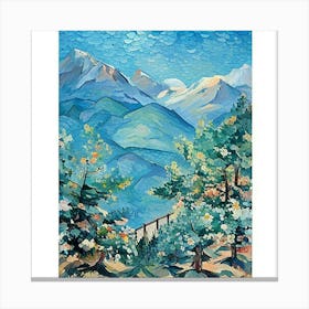 View Of The Mountains Canvas Print