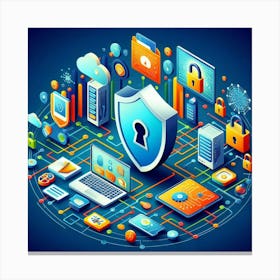 Cyber Security Canvas Print