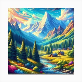 Landscape Painting 186 Canvas Print