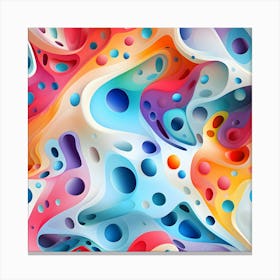 Spectral Swirls Abstract Canvas Print