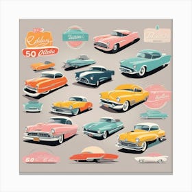 Vintage Cars Canvas Print